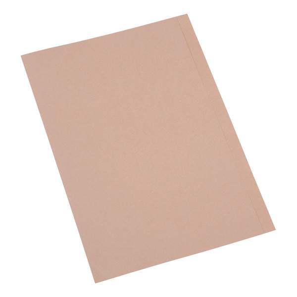 5 Star Eco Kraft Square Cut Folders 170gsm Foolscap Recycled Buff [Pack 100]