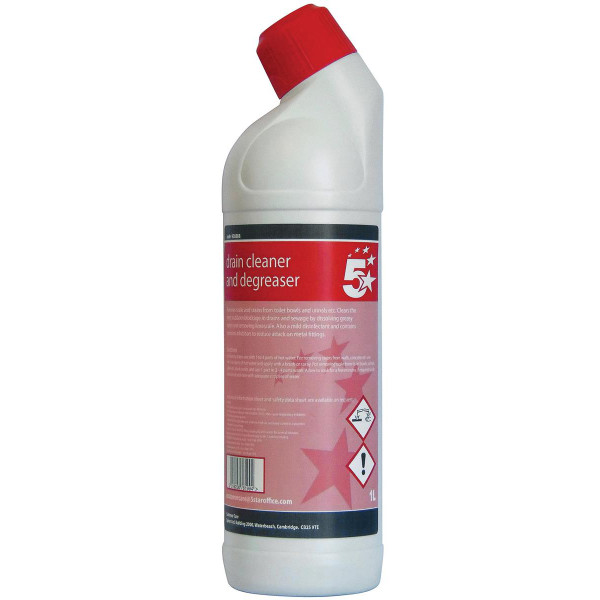 5 Star Facilities Drain Cleaner & Degreaser 1 Litre