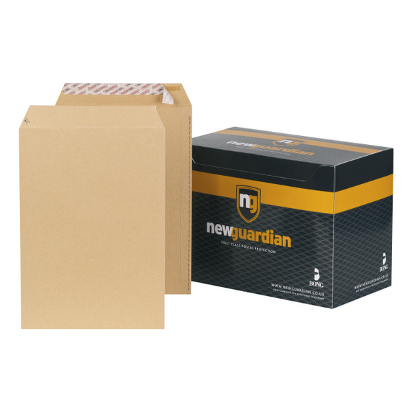 New Guardian Envelopes Pocket Peel & Seal 130gsm C4 324x229mm Manilla Ref J26339 [Pack 250]