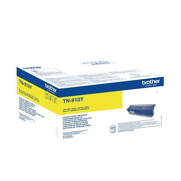 Brother TN910Y Laser Toner Cartridge Ultra High Yield Page Life 9000pp Yellow Ref TN910Y