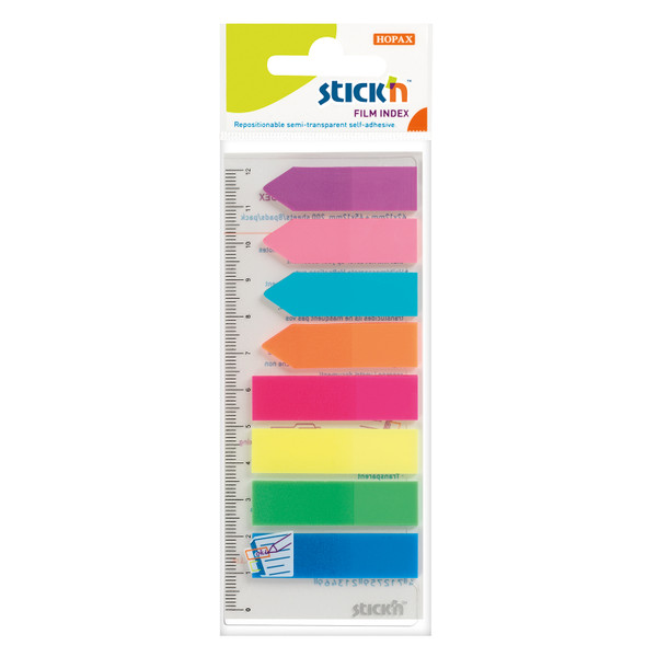 Stickn Index Arrows Page Markers 12mm Assorted Colours [200 Flags] Ref 21346