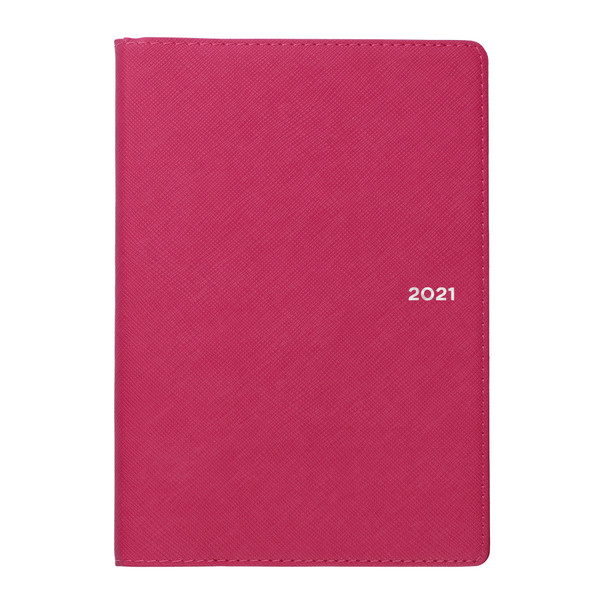Collins 2021 Melbourne Diary Week-to-View B6 Cerise Ref 140733