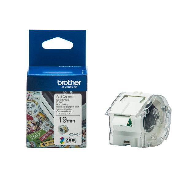 Brother Colour Label Printer 19mm Wide Roll Cassette Ref CZ1003