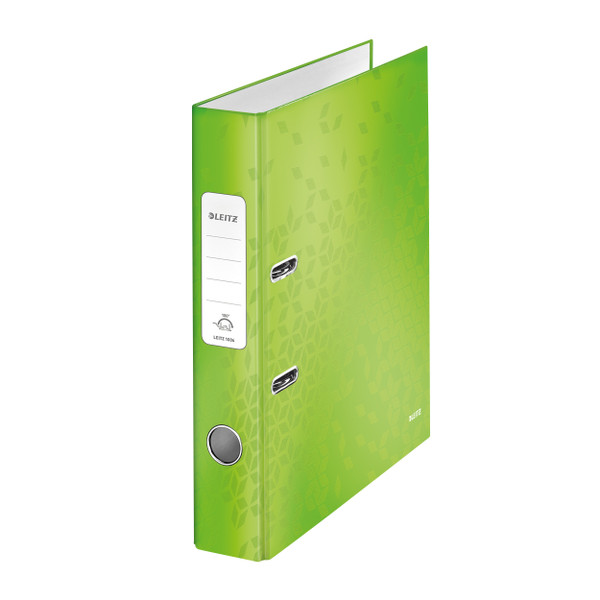 Leitz WOW Lever Arch File 80mm Spine for 600 Sheets A4 Green Ref 10050054 [Pack 10]