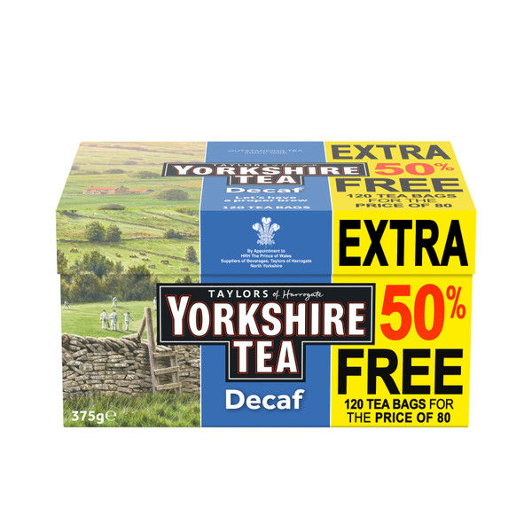 Yorkshire Tea Decaffeinated Ref 0403388 [Pack 120]