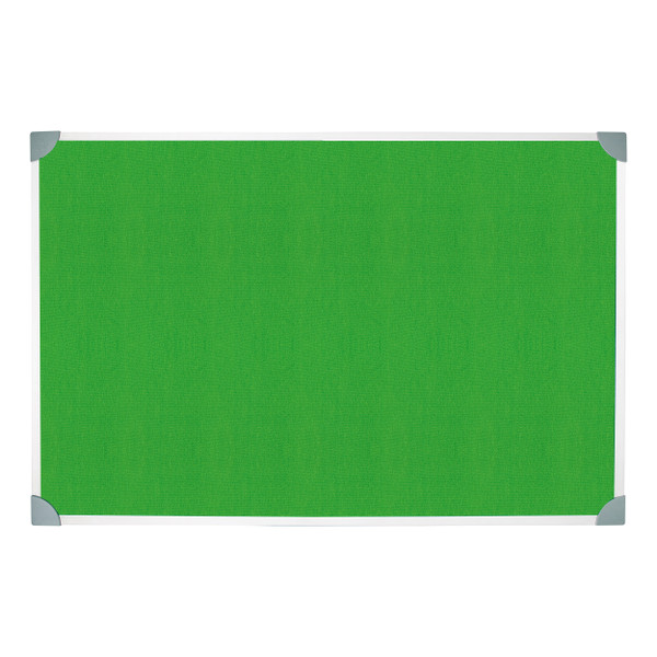 5 Star Green Felt Noticeboard 1200x900mm Aluminium Frame