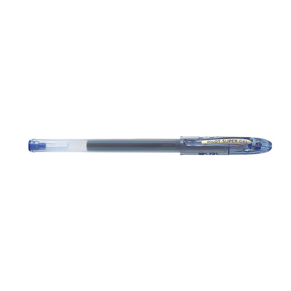 Pilot SuperGel Ink Rollerball Pen 0.7mm Tip Blue Ref 4902505243783 [Pack 12]