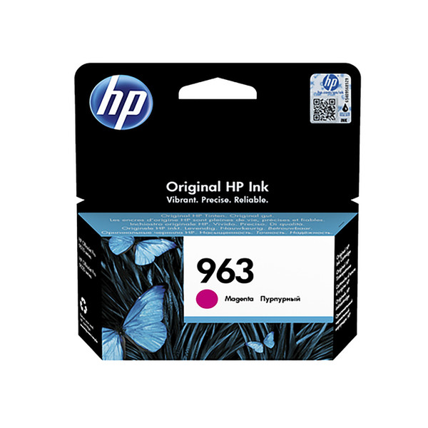 Hewlett Packard 963 Inkjet Cartridge Page Life 700pp 10.7ml Magenta Ref 3JA24AE