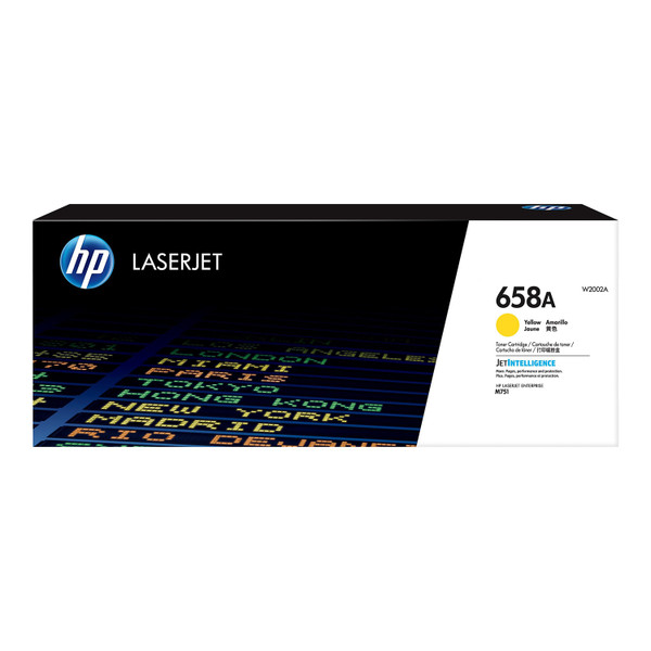 Hewlett Packard 658A Laser Toner Cartridge Page Life 6000pp Yellow Ref W2002A