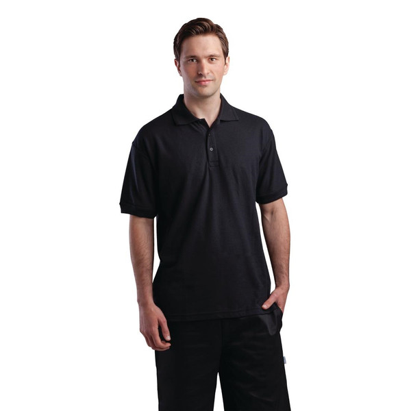 Unisex Polo Shirt Black 3XL