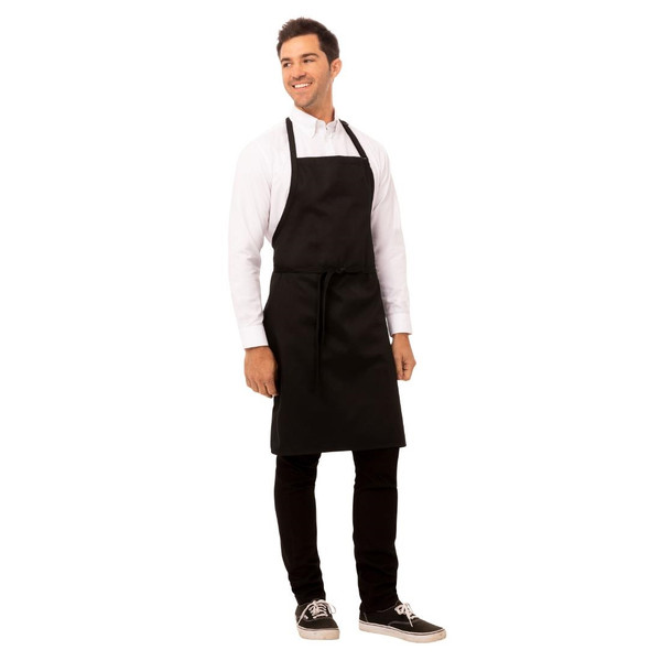 Chef Works Bib Apron Black