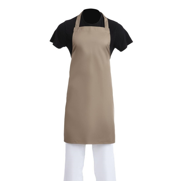 Whites Polycotton Bib Apron Tan