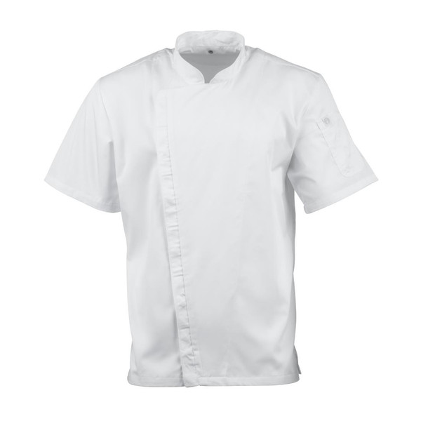 Chef Works Cannes Short Sleeve Chefs Jacket Size XXL
