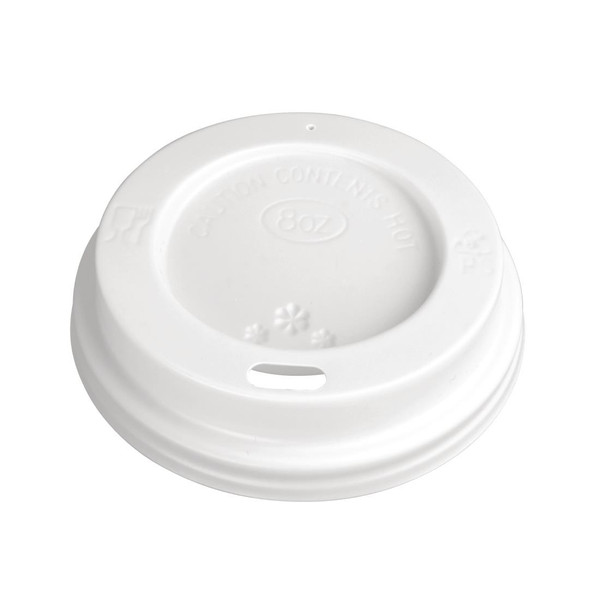 Fiesta Recyclable Coffee Cup Lids White 225ml / 8oz (Pack of 1000)
