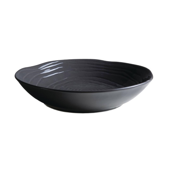 Pillivuyt Teck Shallow Round Bowl 260mm Steel Grey (Pack of 6)