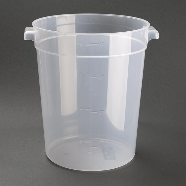 Vogue Polypropylene Round Food Storage Container 7.5Ltr