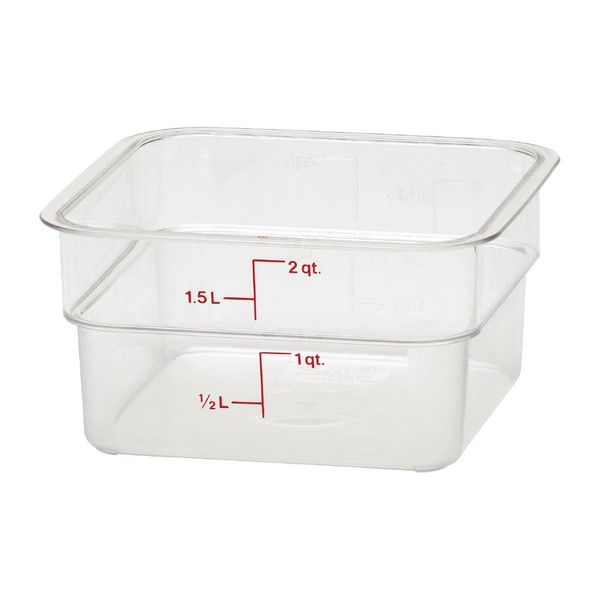 Cambro Square Polycarbonate Food Storage Container 1.9 Ltr