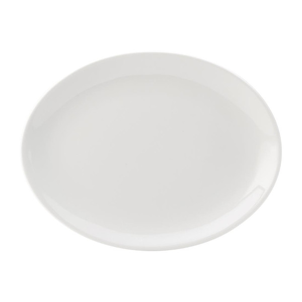 Utopia Titan Oval Plates White 240mm (Pack of 24)