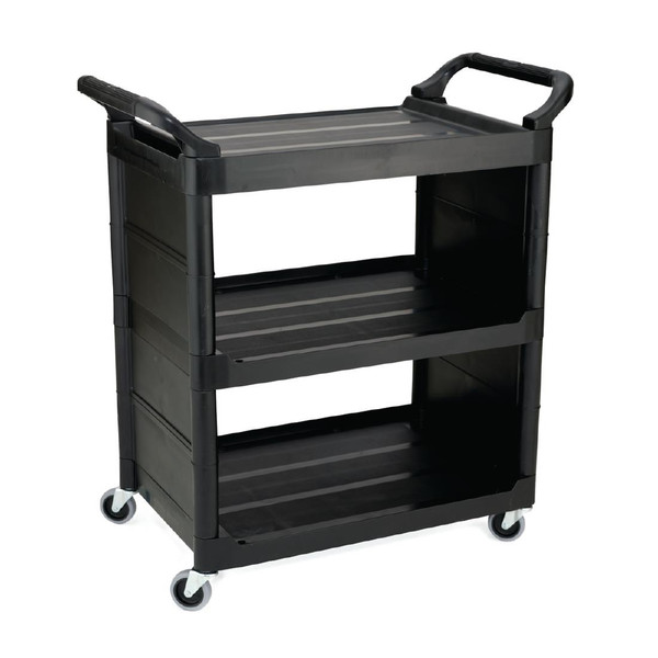 Rubbermaid Light Duty Service Utility Cart Black