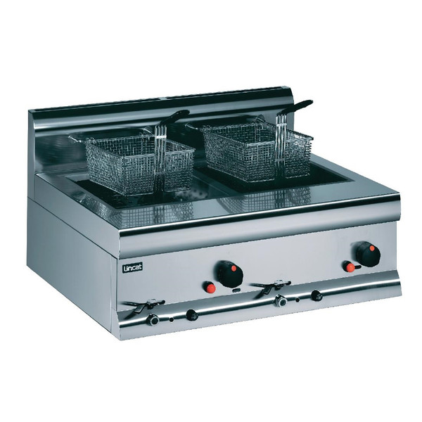 Lincat Twin Tank Twin Basket Countertop LPG Fryer DF7