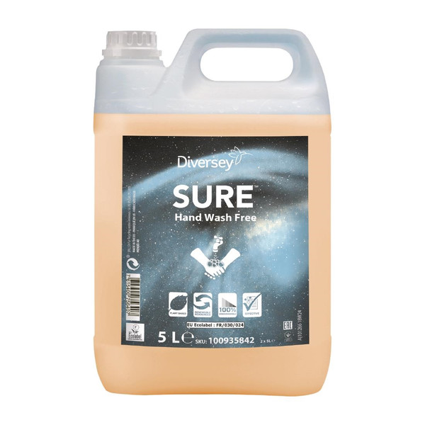 SURE Unperfumed Liquid Hand Wash 5Ltr (2 Pack)