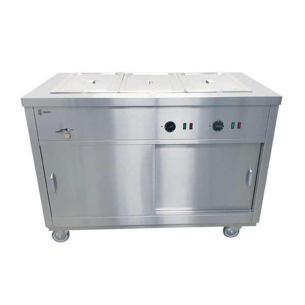 Parry Mobile Hot Cupboard with Bain Marie Top HOT12BM