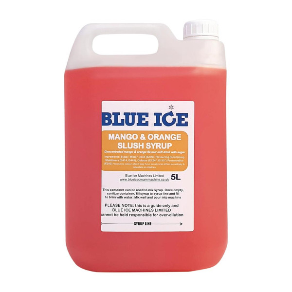 Blue Ice Slush Syrup Mango and Orange 5Ltr (8 Pack)