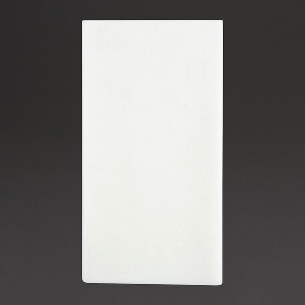 Fiesta Recyclable Premium Tablin Dinner Napkin White 40x40cm Airlaid 1/8 Fold (Pack of 500)