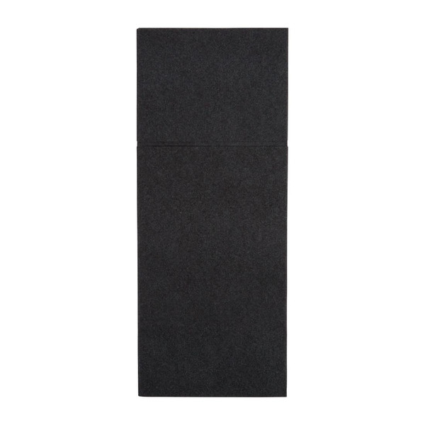 Fiesta Recyclable Premium Tablin Dinner Napkin Black 48x40cm Airlaid Pocket Fold (Pk 400)