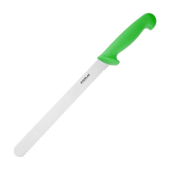 Hygiplas Slicer Serrated Green 25.4cm