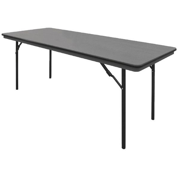 Bolero ABS Rectangular Folding Table Grey 6ft (Single)