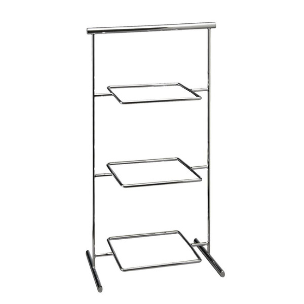APS Pure Melamine Chrome Serving Stand 330mm
