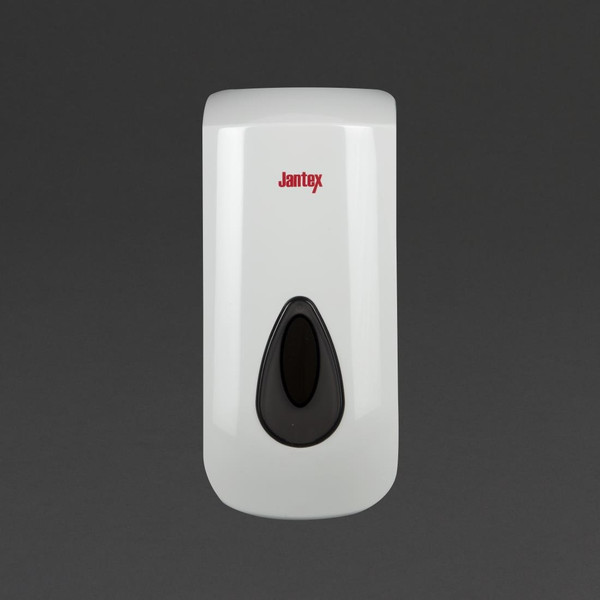 Jantex Manual Liquid Soap and Hand Sanitiser Dispenser 900ml White