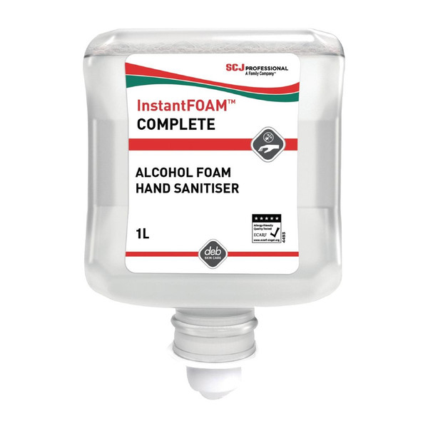 Deb InstantFOAM Unperfumed Foam Hand Sanitiser 1Ltr