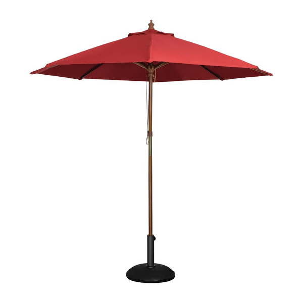 Bolero Round Parasol 2.5m Diameter Red