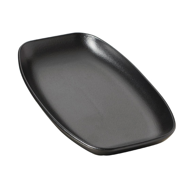 Revol Club Rectangular Plate Black 240mm (Pack of 6)