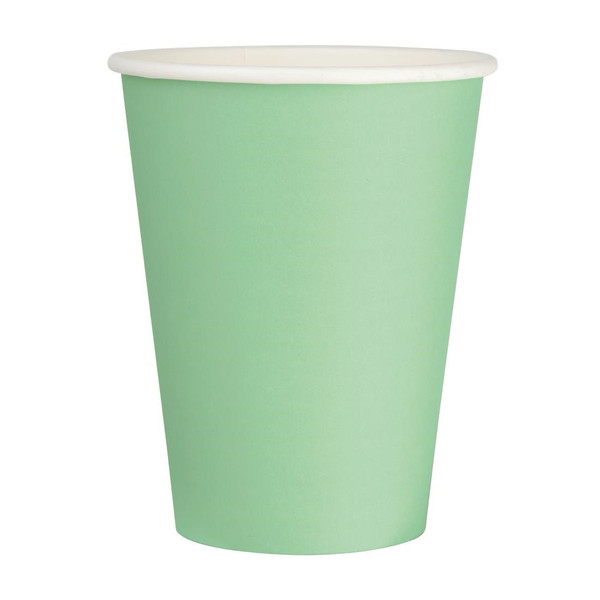 Fiesta Recyclable Single Wall Takeaway Coffee Cups Turquoise 340ml / 12oz (Pack of 1000)