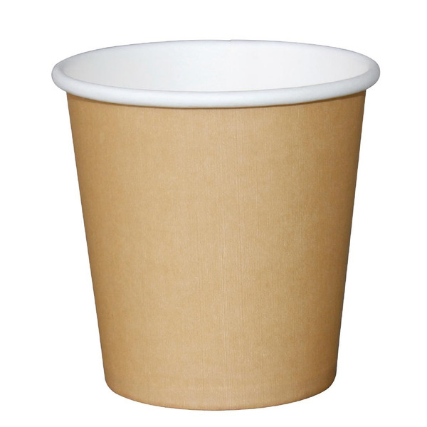 Fiesta Recyclable Espresso Cups Single Wall Kraft 112ml / 4oz (Pack of 50)
