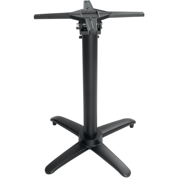 Bolero Aluminium Flip Top Table Base Black