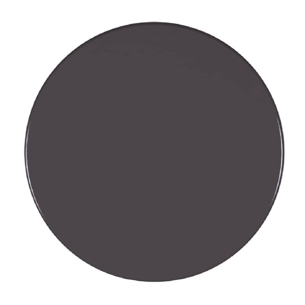 Werzalit Pre-drilled Round Table Top  Dark Grey 600mm