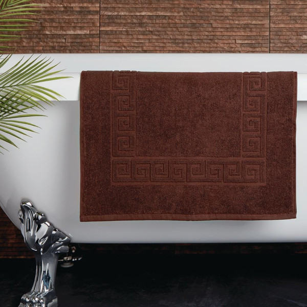 Mitre Essentials Nova Bath Mat Chocolate