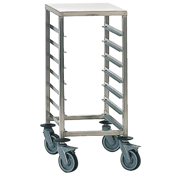 Matfer Bourgeat Full Gastronorm Racking Trolley 7 Shelves