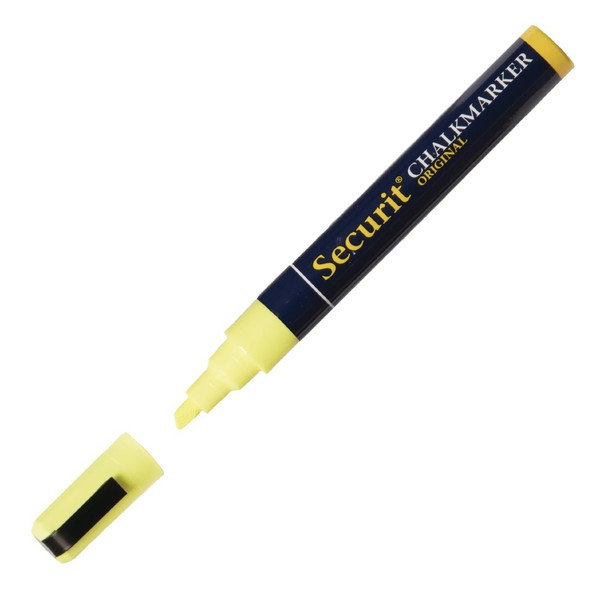 Securit 6mm Liquid Chalk Pen Yellow