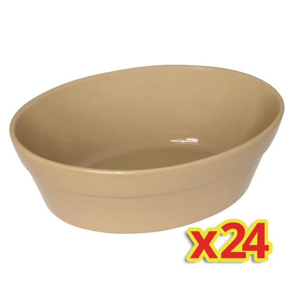Special Offer - 4x Box of 6 Olympia Oval Pie Bowls Large (Pack of 24)
