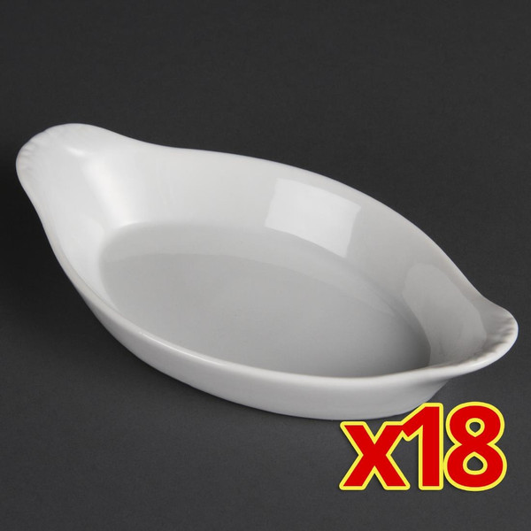 Bulk Buy Olympia Oval Dishes 215ml (Pack of 18)