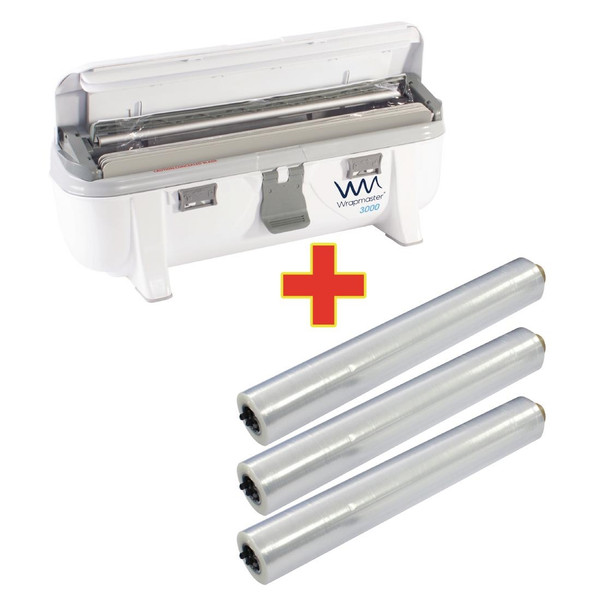 Special Offer Wrapmaster 3000 Dispenser and 3 x 300m Cling Film