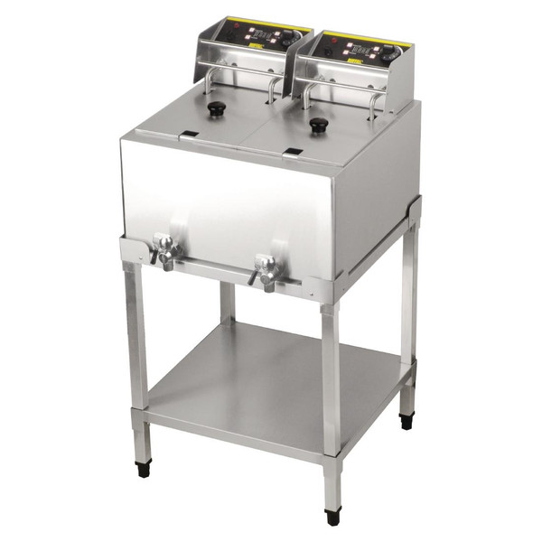 Buffalo Twin Tank Twin Basket Free Standing Fryer