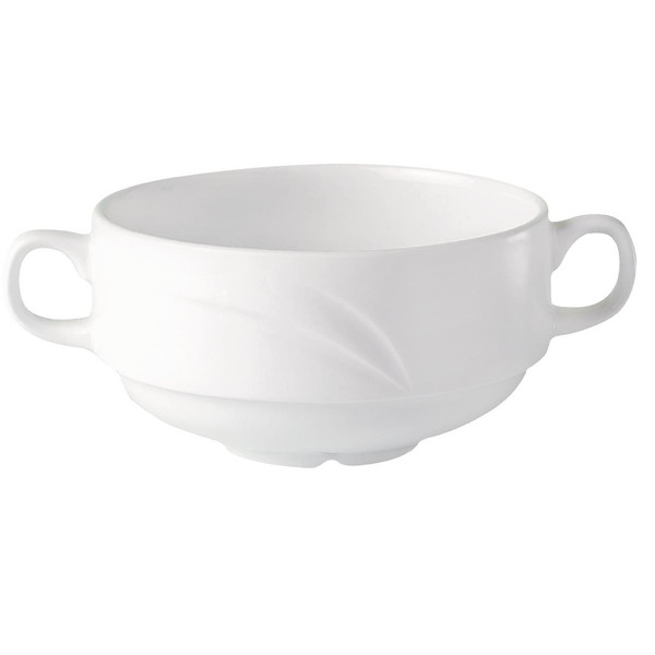 Steelite Alvo Handled Soup Bowls 284ml (Pack of 36)