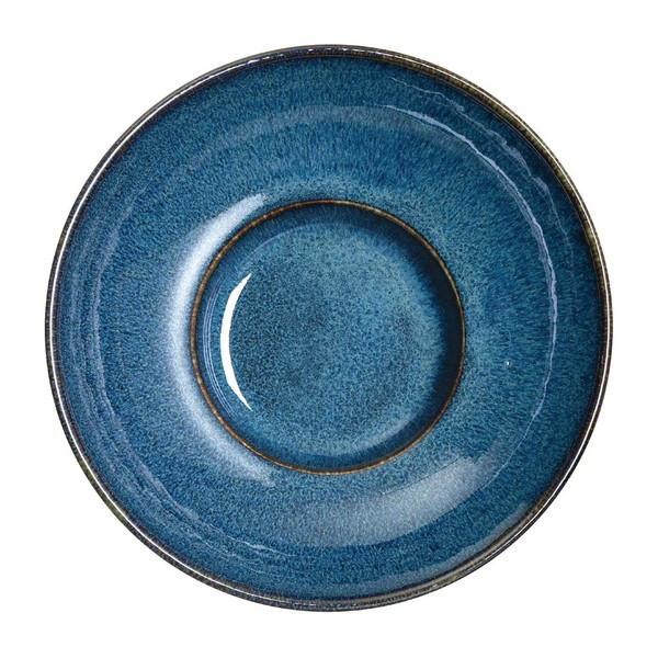 Rene Ozorio Wabi Sabi Rimmed Coupe Bowls Indigo 165mm (Pack of 12)