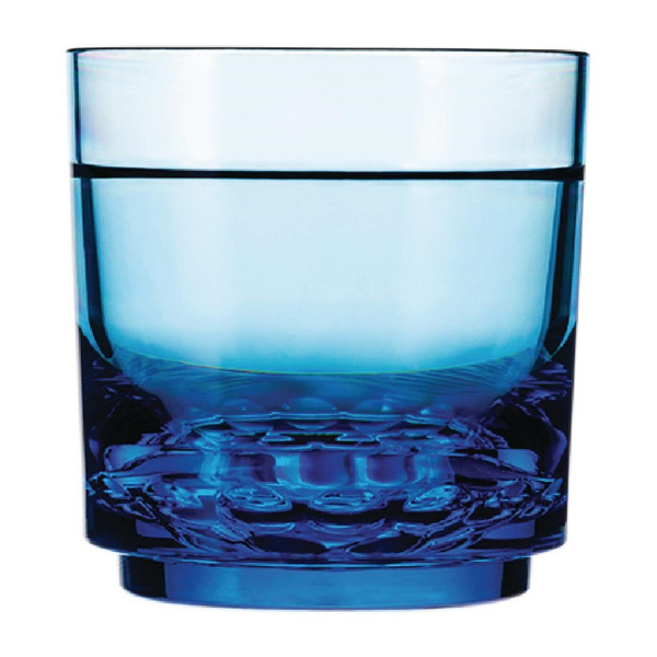 Drinique Elite Tritan Rocks Tumblers Blue 290ml (Pack of 24)